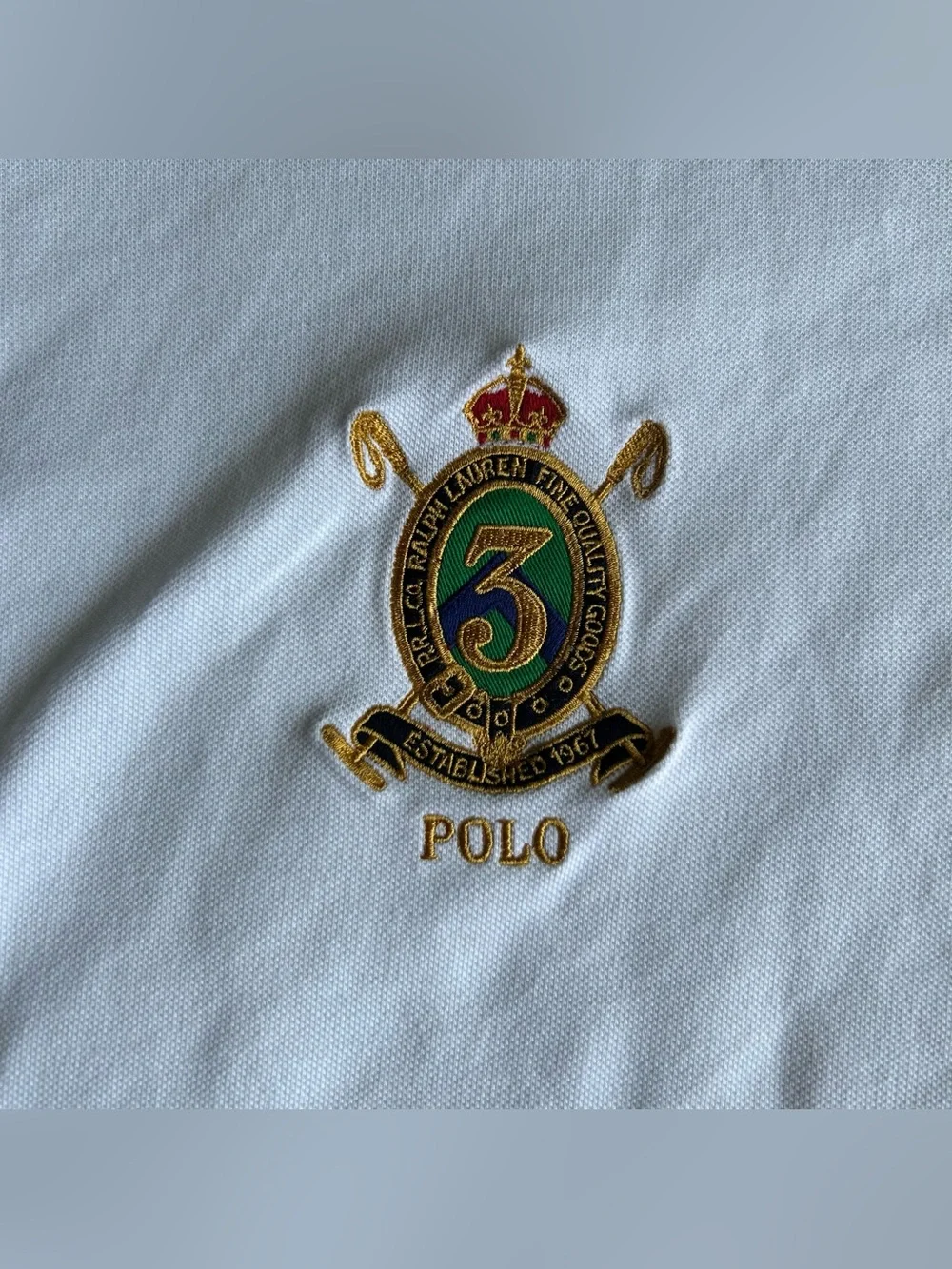 NWT Polo Ralph Lauren Shirt Men 4XL TALL White Royal Crest Fine Quality Big Pony